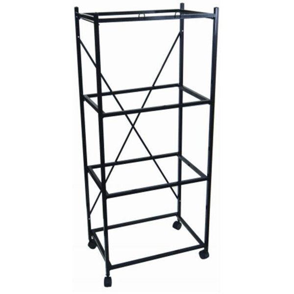 Yml YML 4134BLK Four Shelf Stand for Small Bird Breeding Cages in Black 4134BLK